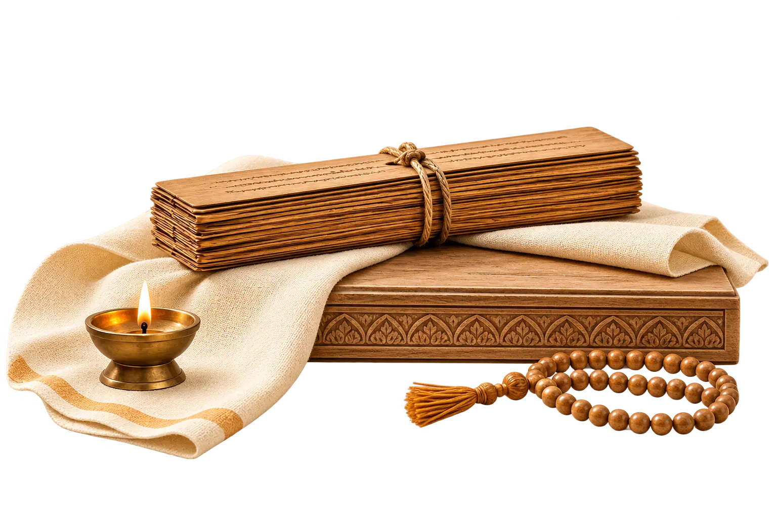 Ancient Vedic scrolls and manuscripts