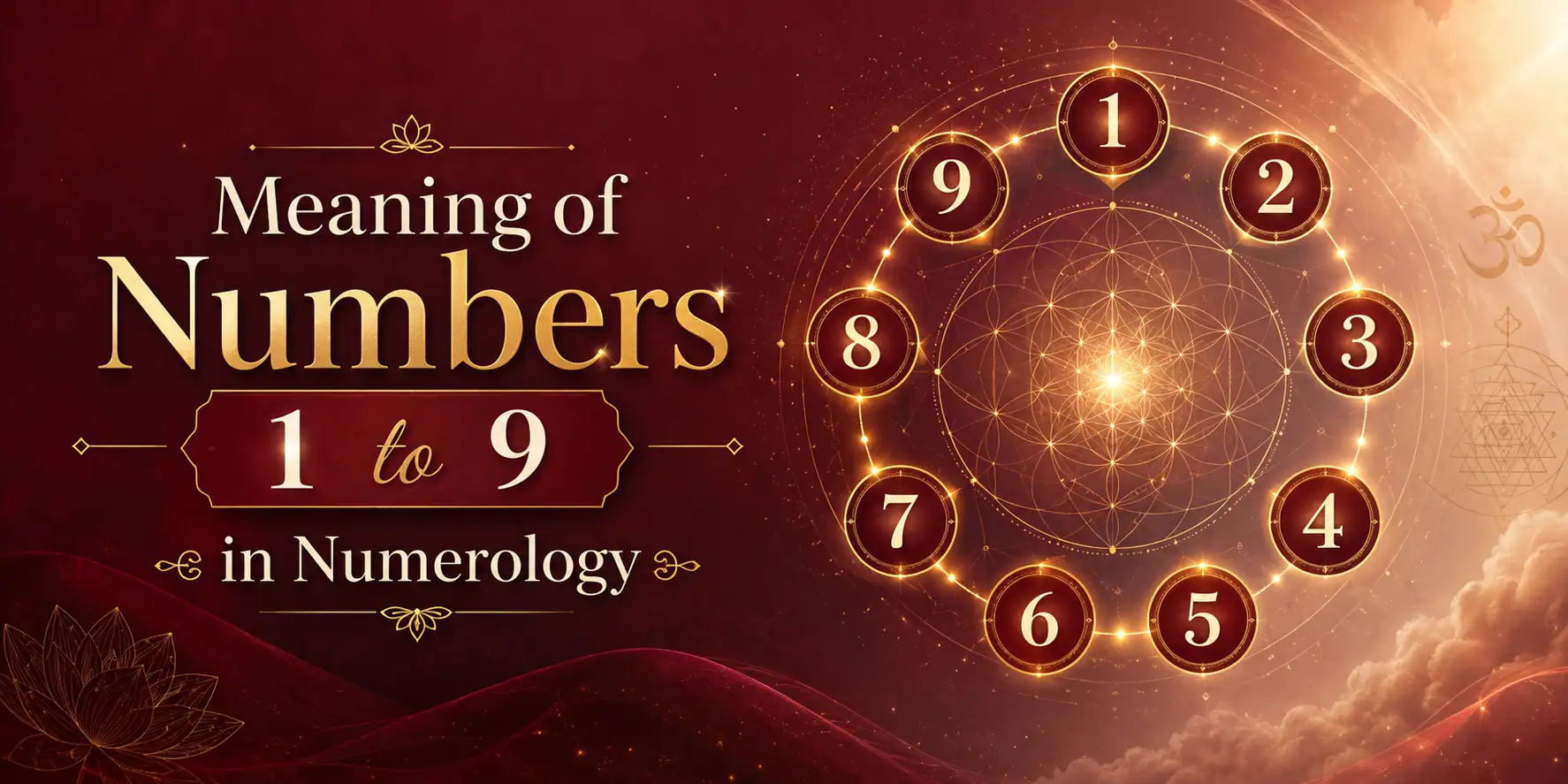 Meaning of Numbers 1 to 9 in Numerology