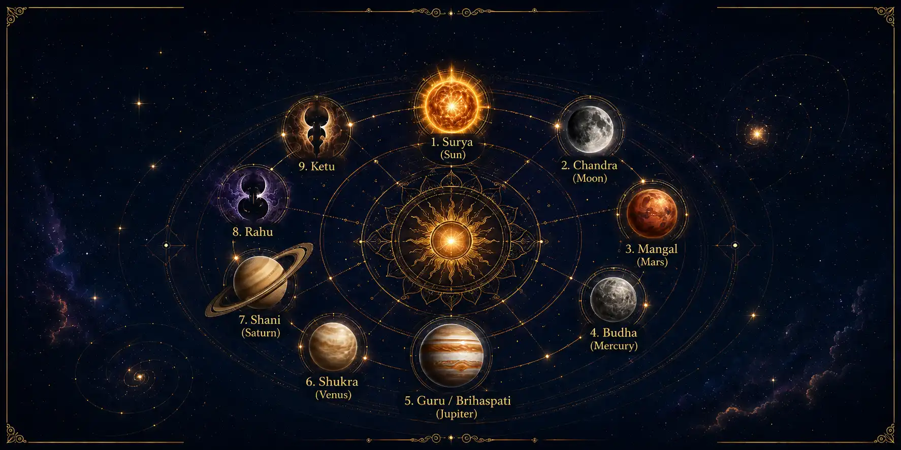 The 9 Planets of Kundali