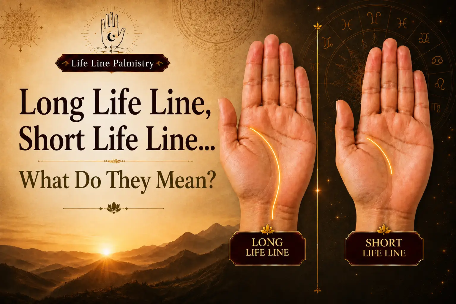 Long Life Line, Short Life Line... What Do They Mean