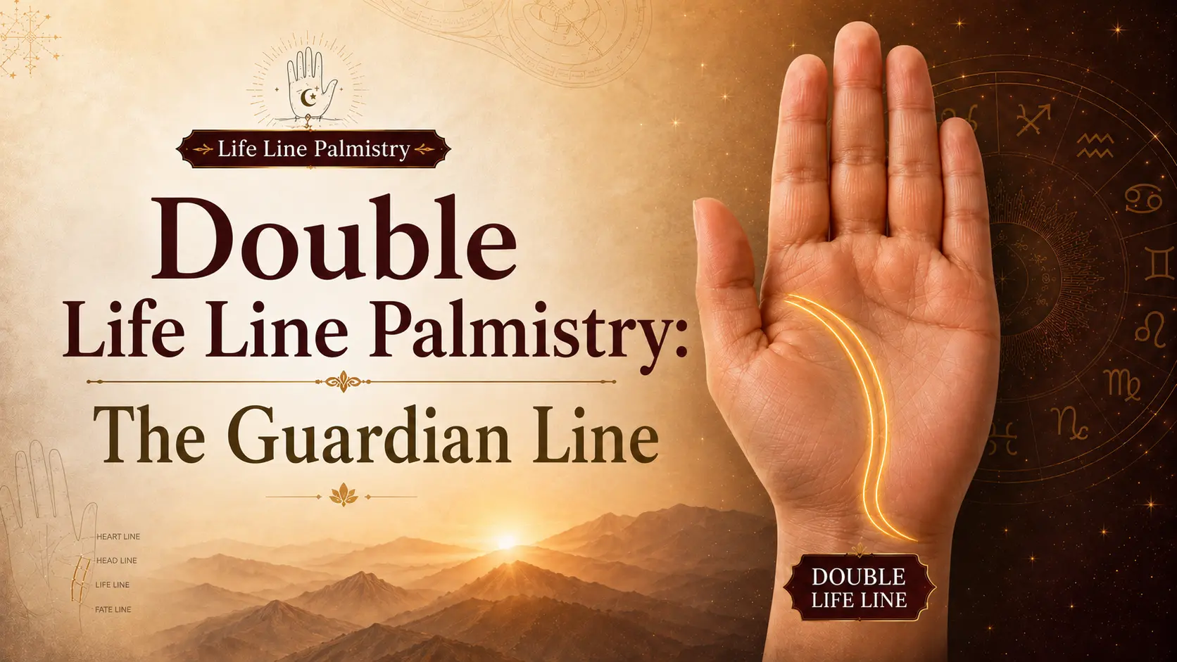 Double Life Line Palmistry: The Guardian Line