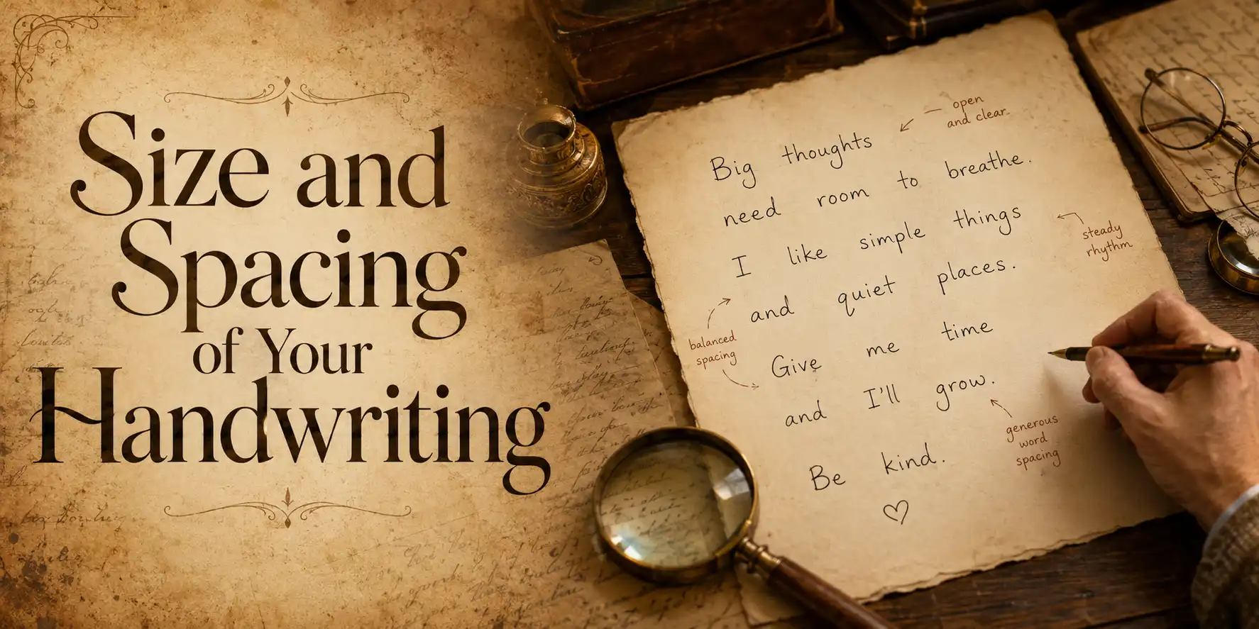 Size and Spacing of Your Handwriting