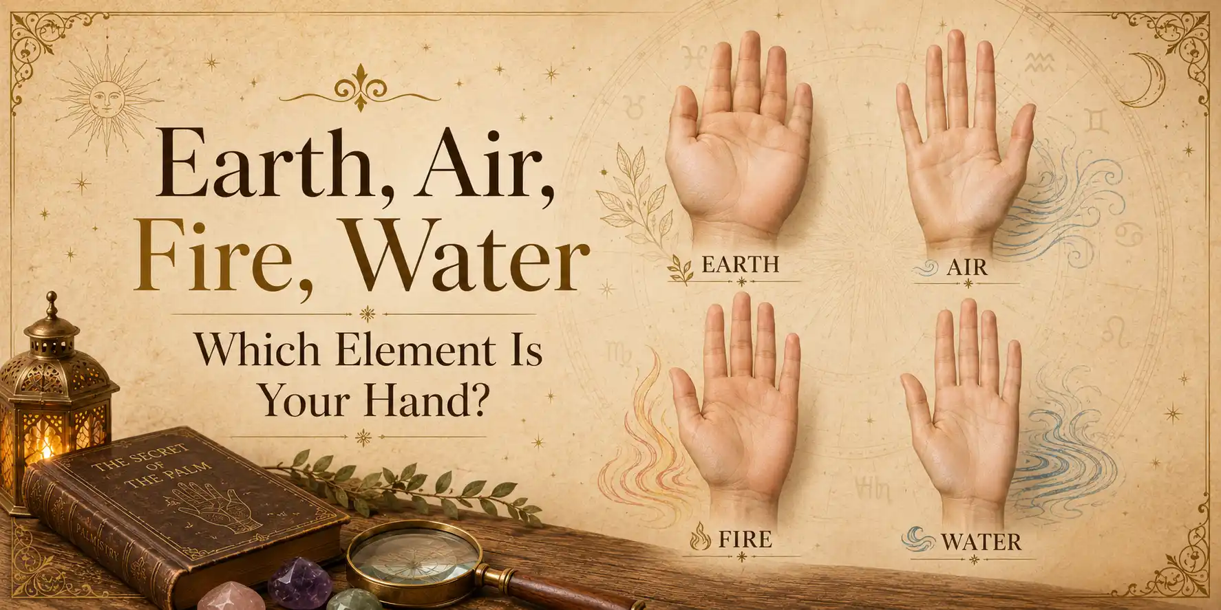 Earth, Air, Fire, Water: Which Element Is Your Hand?