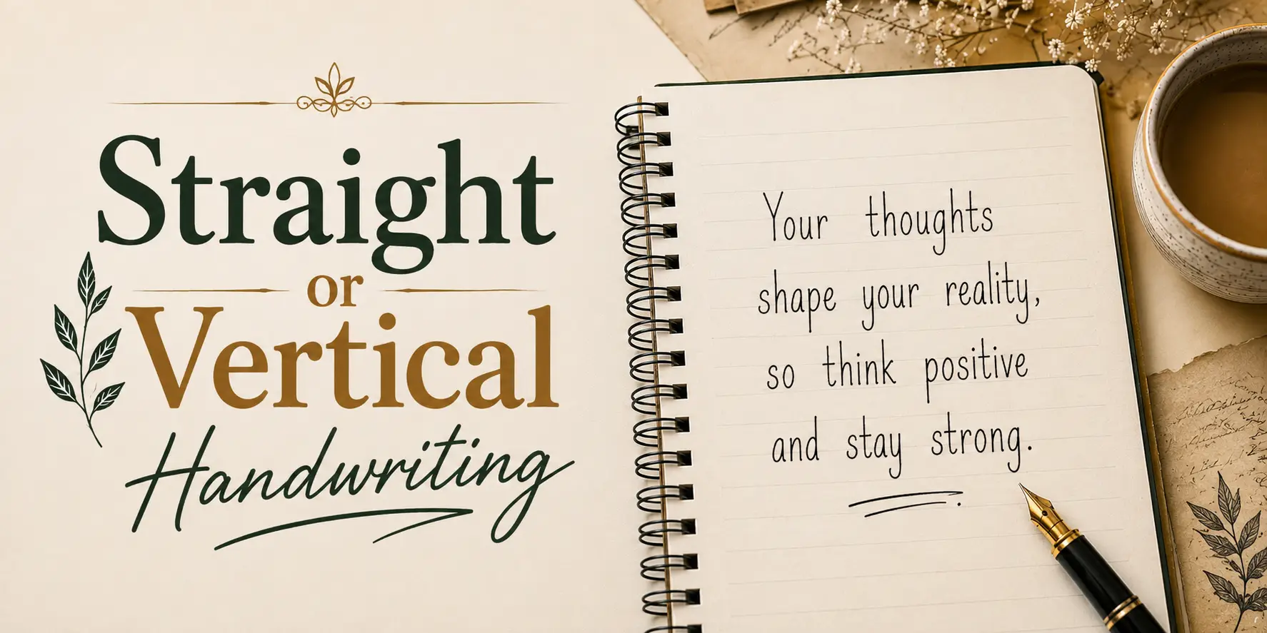 Straight or Vertical Handwriting